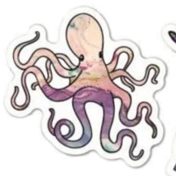 Geometric Octopus Sticker - Picture 7 of 8